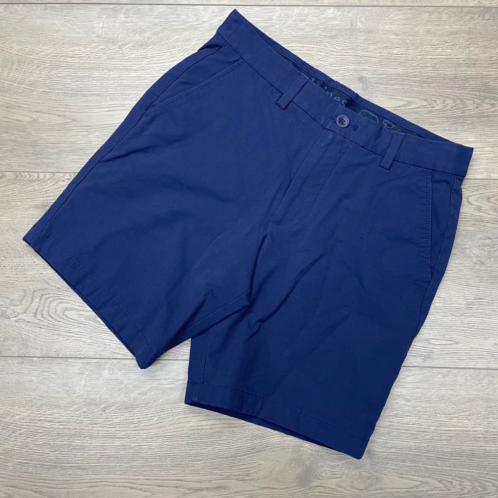 Vineyard Vines Performance Shorts Mens 28 Blue Stretch Golf Chino Prep Golf